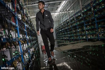 A modern mining farm facility